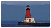 Pier Lighthouse Checkbook Cover