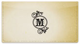 M Monogram Checkbook Cover