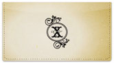 X Monogram Checkbook Cover