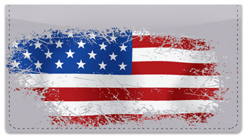 American Flag Checkbook Cover