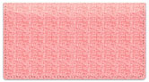 Pink Linen Checkbook Cover