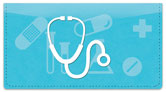 Medical Icon Checkbook Cover