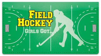 Field Hockey Checkbook Cover