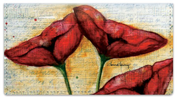 Poppies Checkbook Cover