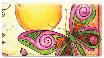 Whimsical Wings Checkbook Cover