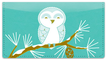 Snow Owl Checkbook Cover