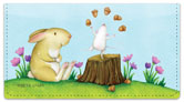 Mouse and Bunny Checkbook Cover