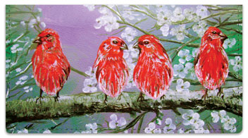 Fine Feathered Friends Checkbook Cover