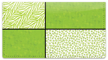 Wild About Lime Checkbook Cover