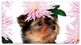 Pups in Bloom 2 Checkbook Cover