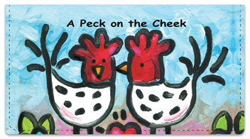 Womack Chicken Checkbook Cover