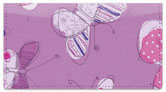 Sepia Butterfly Purple Checkbook Cover