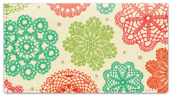 Doily Dots Checkbook Covers