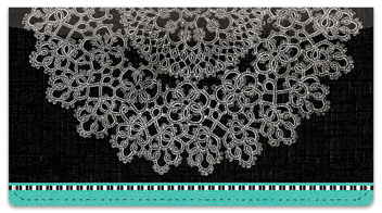 Large Doily Checkbook Cover