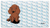 Longhaired Dachshund Checkbook Cover