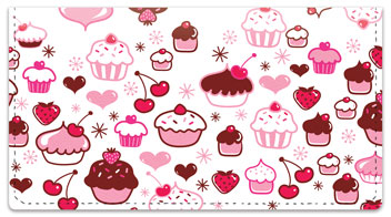Cupcake Shoppe Checkbook Cover