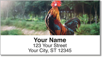 Rooster & Hen Address Labels