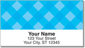 Blue Plaid Address Labels