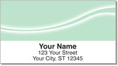 Green Swoosh Address Labels