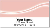 Pink Swoosh Address Labels