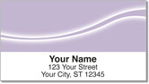 Purple Swoosh Address Labels
