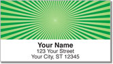 Green Starburst Address Labels