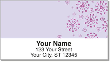 Purple Burst Address Labels