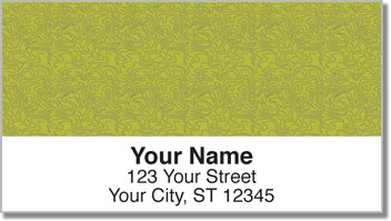Green Topographic Address Labels