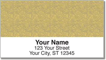 Tan Topographic Address Labels