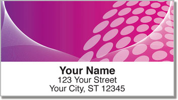 Pink Contempo Address Labels