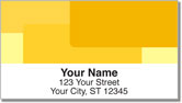Yellow Rectangle Address Labels