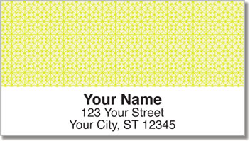 Yellow Box Scroll Address Labels