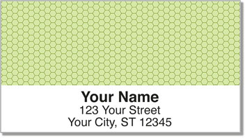 Green Honeycomb Address Labels