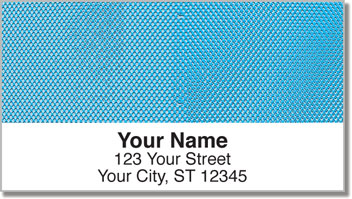 Blue Mesh Address Labels