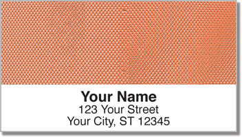 Orange Mesh Address Labels