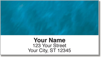 Blue Light Wave Address Labels