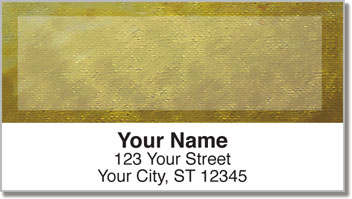 Yellow Burlap Address Labels