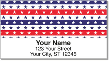 Stars & Stripes Address Labels