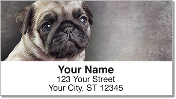 Dog Painting Address Labels