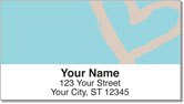 Painted Heart Address Labels