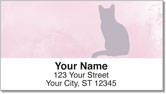 Cat Silhouette Address Labels
