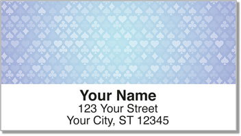 Card Suit Address Labels