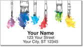 Paintbrush Address Labels