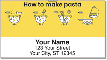 Pasta Recipe Address Labels