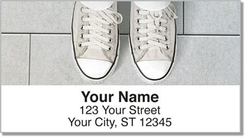 Retro Shoes Address Labels
