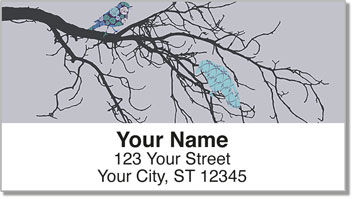 Birds on Branches Address Labels