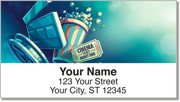 Movie Night Address Labels