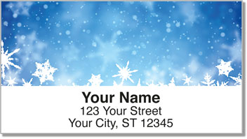 Holiday Snowflake Address Labels