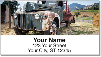 Rusted Metal Address Labels