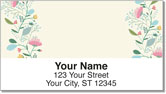 Cute Blue Flower Address Labels
